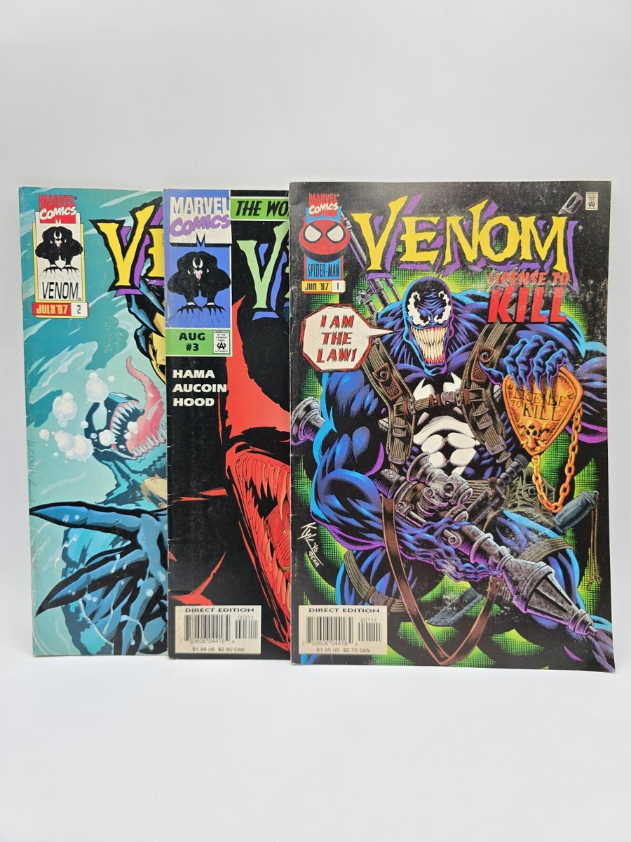 VENOM LICENSE TO KILL (1997) 3 ISSUE COMPLETE SET #1-3 MARVEL