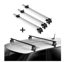 3x Fahrradträger Bike Pro + Dachträger EVO STA für Skoda Citigo 5 Türer ab 2012