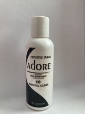 2 Pack Adore Creative Image Semi Permanent Hair Color 4FL OZ  10 CRYSTAL CLEAR.