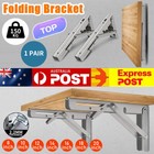 <!--F#f_0-->2/4PCS Heavy Duty Folding Table Bracket Stainless Steel Wall Shelf Bench 8