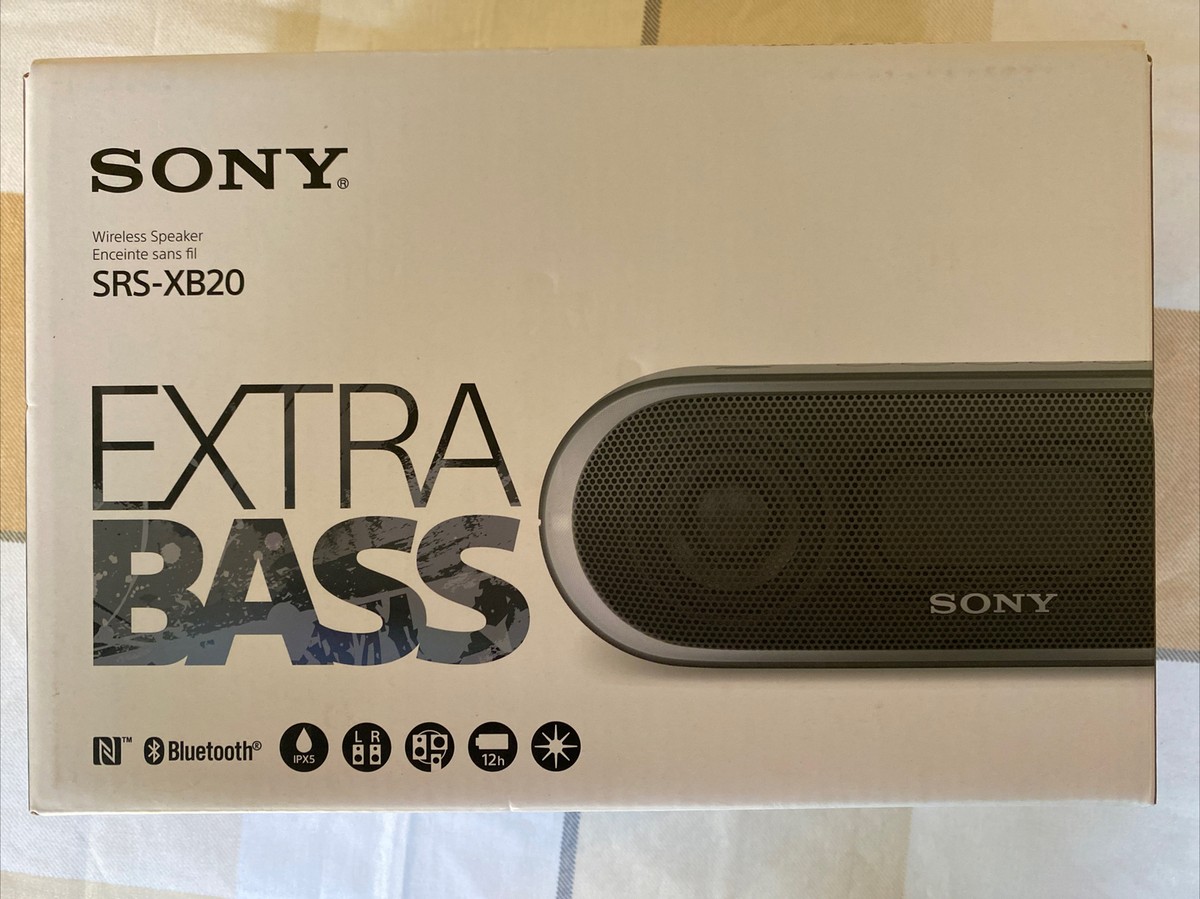 Sony XB20 Portable Speaker System - Black | eBay