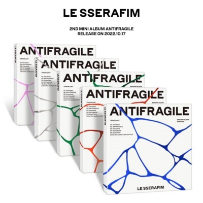 LE SSERAFIM 2nd Mini Album ANTIFRAGILE COMPACT Ver. CD+16p Book+P