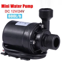 Water Pump DC 12/24V Brushless Water Pump 18W High Pressure Water Pump Low Noise
