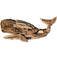Seestern Treibholz Deko M.Wal (30 Cm) Motiv Wanddeko Driftwood Holzdeko /2341_30