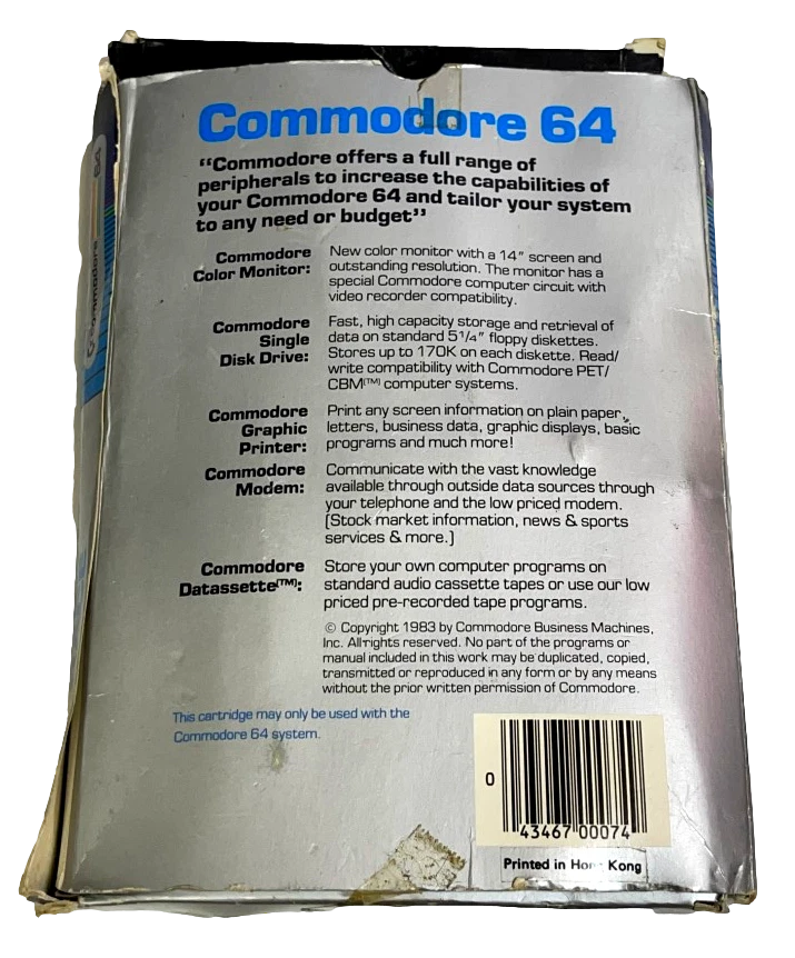 Omega Race Commodore 64 Cartridge Boxed *Complete* - Image 3 of 4