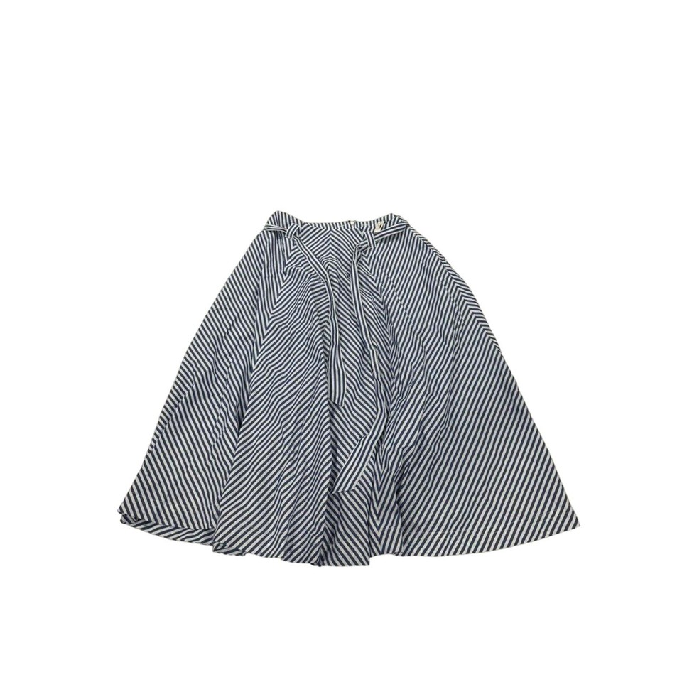 Madewell Poplin Flared Midi Skirt in Stripe 8 eBay