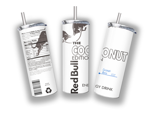 Red Bull Energy Drink Night Shift 20 OZ STAINLESS STEEL TUMBLER CUP +LID/STRAW - Picture 7 of 19