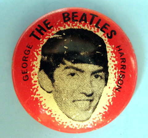 GEORGE HARRISON BEATLES 1964 PIN PINBACK BUTTON BADGE #363 - Picture 1 of 1
