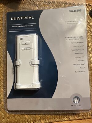 Harbor Breeze Universal Ceiling Fan/Light Remote Control Wall Mount Kit #0745358
