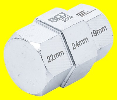 BGS 5059 3in1 Nuss Innensechskant 6-Kant 19 + 22 + 24mm Motorrad Spezialeinsatz