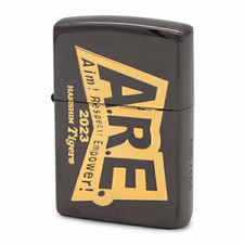 Zippo Lighter ARE  Hanshin Tigers Black Gold 50 Limited Baseball From JAPAN New