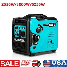 2550/3000/6250W Portable Quiet Inverter Generator Gas Generator for Home Camping
