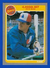 1985 Fleer - #640 Pete Rose ‘4000th Hit’ Montreal Expos MLB Hit King
