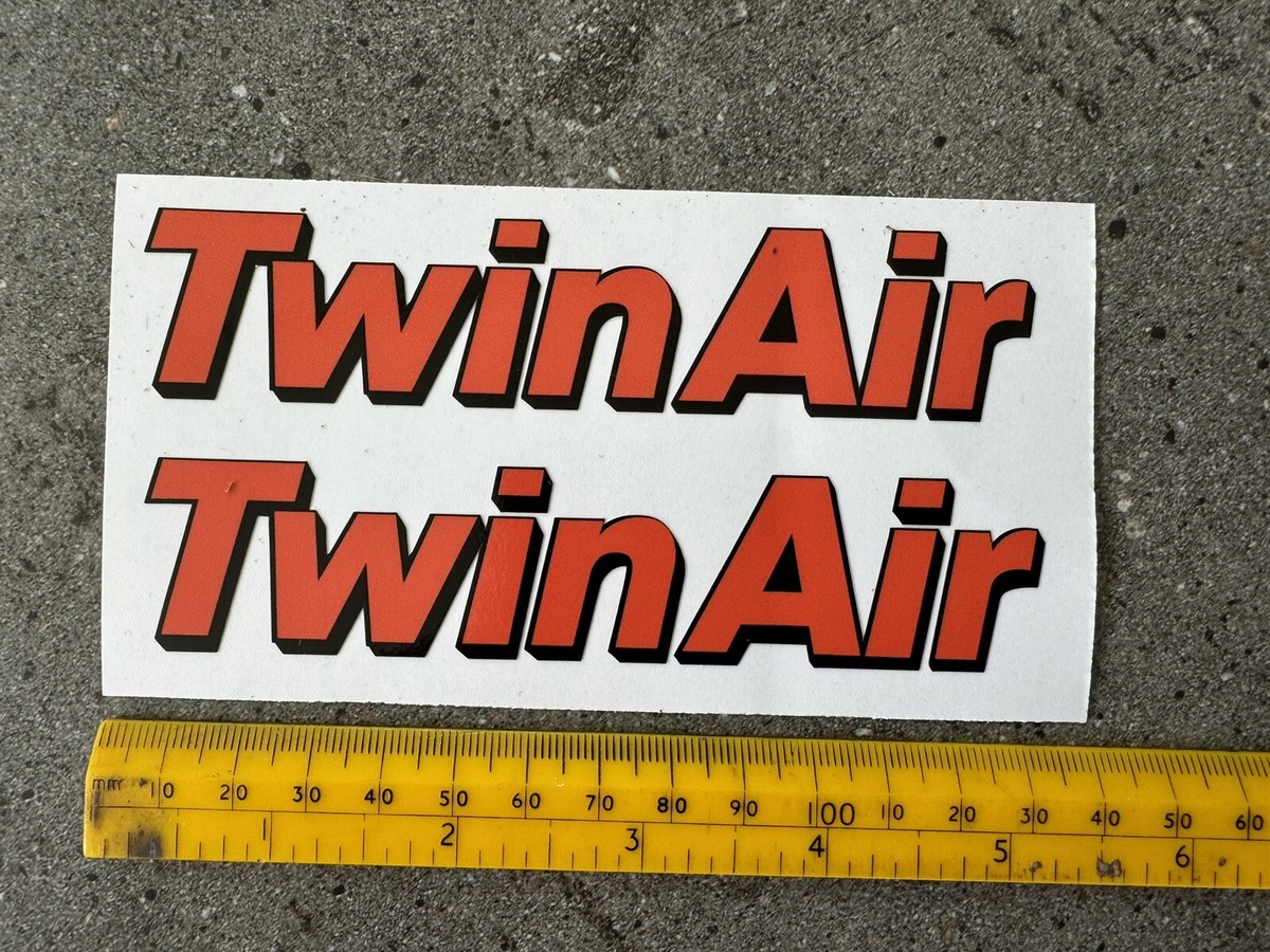 Twin Air VMX Vintage Motocross Sticker Set / Decals (125mm x 27mm