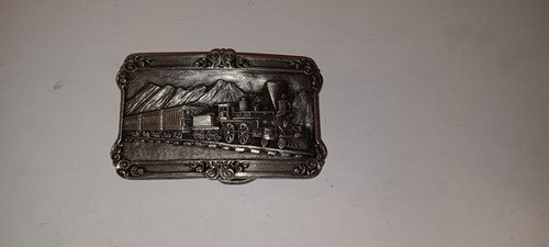 Vintage Siskiyou Buckle Co. Belt Buckle 1984 Locomotive Train Engine