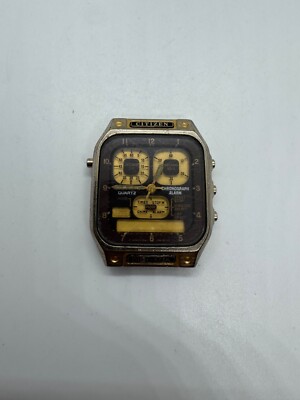 Citizen Robot Face  8941-087771 Japan Made Mens Wrist Watch Ana-Digi Crono Alarm