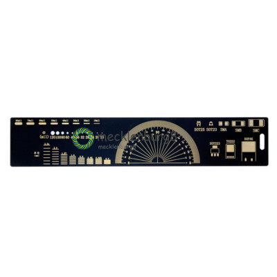 20cm Multifunctional PCB Ruler PCB Measuring Tool Angle Measure Meter Black
