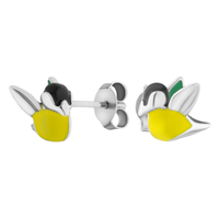 Silberohrstecker Ohrstecker 925 Silber Mit Emaille Ohrschmuck Meise