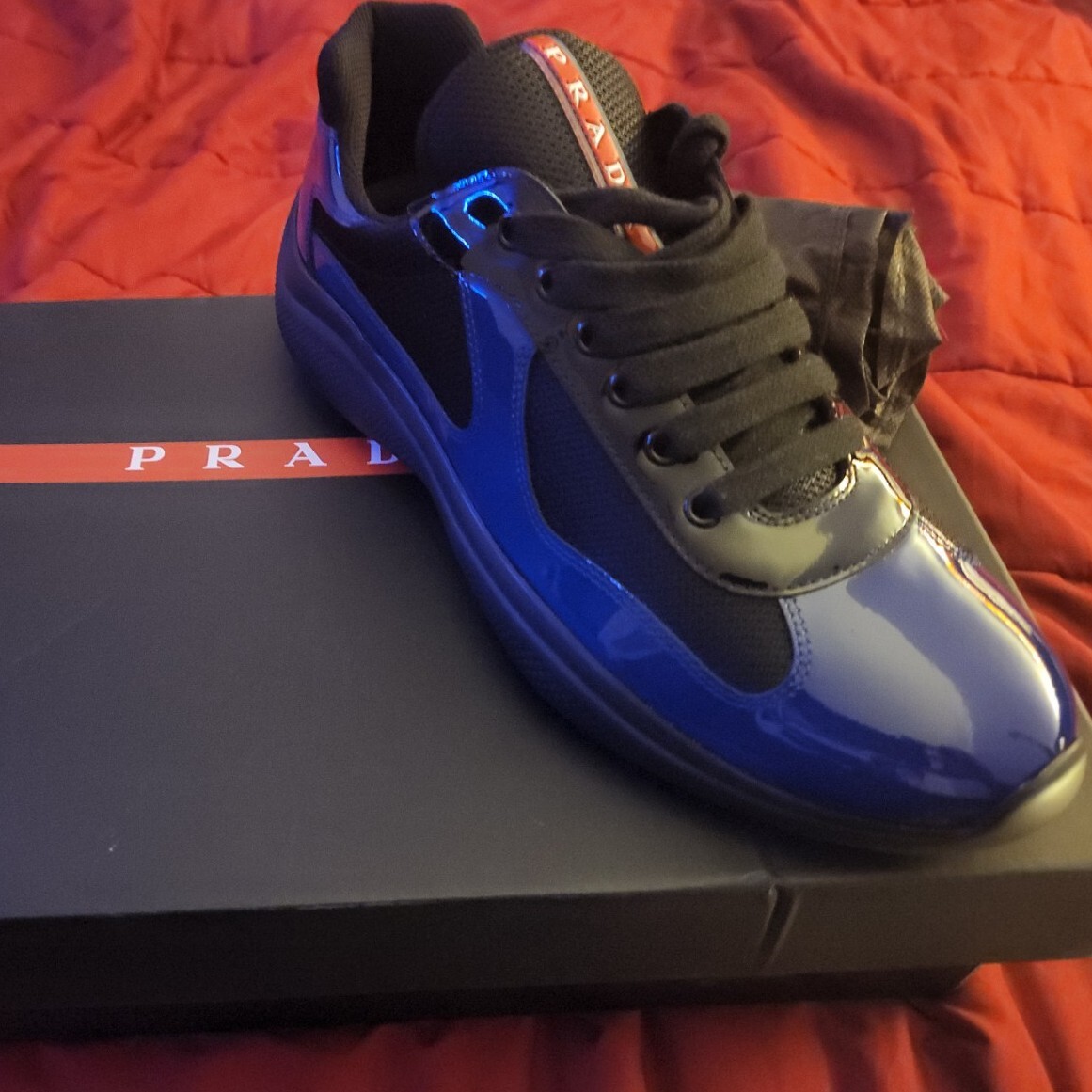 【PRADA】オープントゥ スライド☆SALE中 Prada Calzature Uomo Lace Up Sneaker -Size 8 | eBay