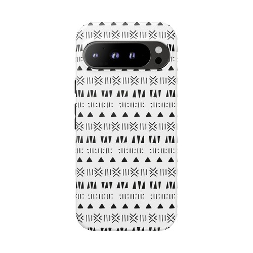 Black and White Southwestern Aztec Pattern Google Pixel Tough Cases - 第 20/131 張圖片