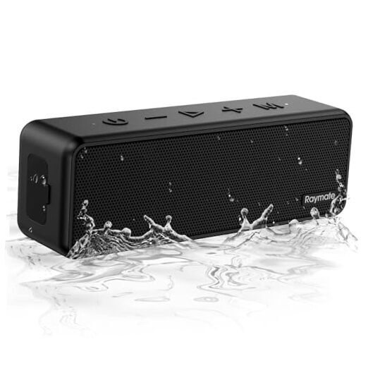 20W IPX7 Waterproof Bluetooth 5.0 Speaker in Black