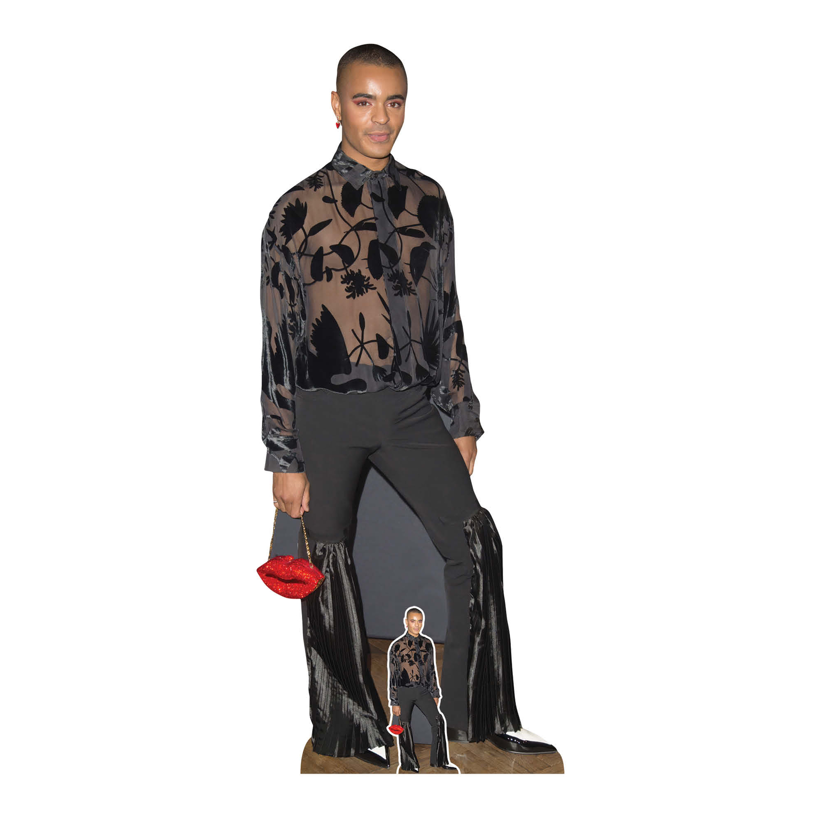 Layton Williams Lifesize Cardboard Cutout with Free Mini Celebrity Standee
