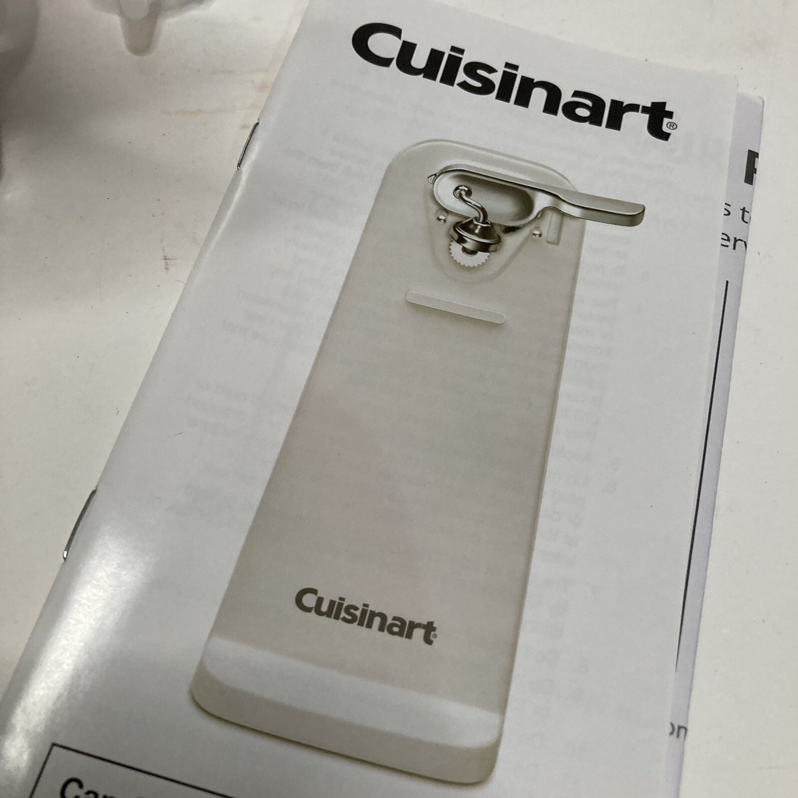Cuisinart White CCO50N Deluxe Electric Can Opener 86279023346 eBay
