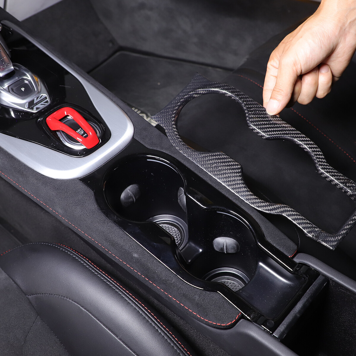 Real Carbon Fiber Center Gear Panel Trim Cover Kit For Lotus EMIRA AT 2021-25 US