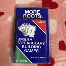 New More Roots English Greek Latin Vocabulary Building Games Cards