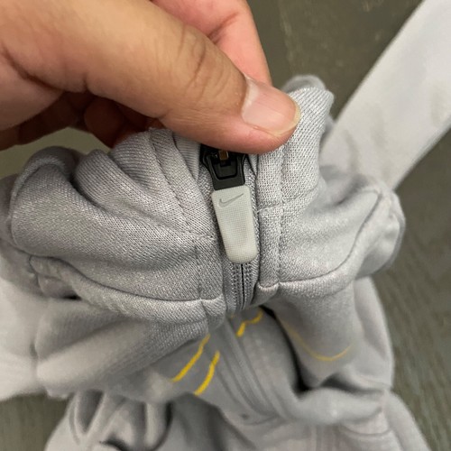 Nike Hoodie Boys Small Gray Dri-Fit Activewear Sweatshirt Pockets Outdoor Sports - Picture 8 of 10