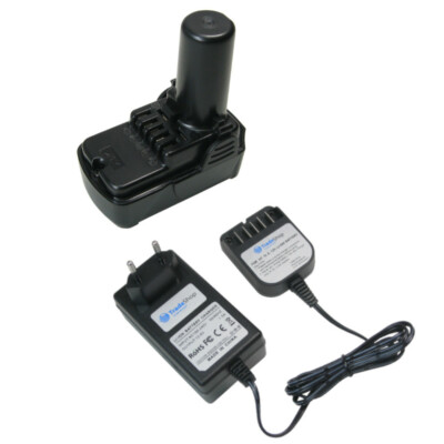 Set: Li-Ion Akku 10,8V 2000mAh + Ladegerät für Hitachi DB3DL DS10DFL FCG10DL