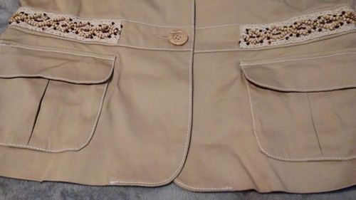 Blazer beige Harve Benard talla 10 nuevo con etiquetas - Imagen 4 de 6