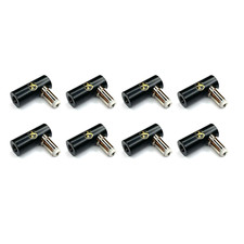  8 Right Angle Solderless DC Barrel Connectors for Kurrent Electric Cable