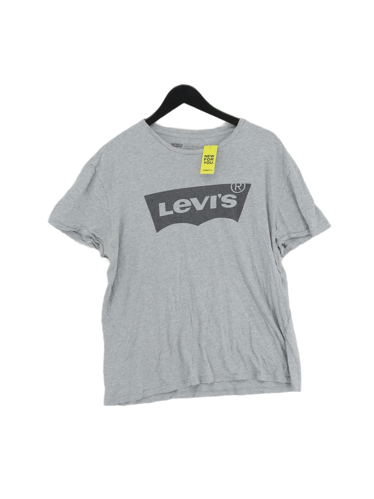 T shirt uomo Levi's L grigia grafica 100% altra basic