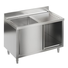 Catering Sink Commercial Stainless Steel Single Bowl Kitchen Cabinet Work Bench