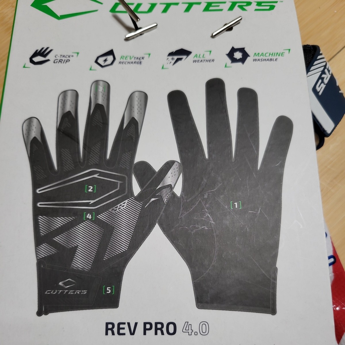 Cutters Rev Pro 4.0 Gloves Size XL Adult Limited Edition USA