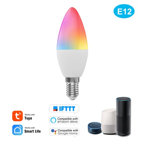 +W+C Candle 5W E12 Dimmable APP H1V4 - Picture 7 of 12