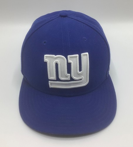 New York Giants -NFL New Era 59 Fifty Blue Fitted Hat Cap-7 1/2 - Picture 2 of 6