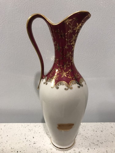 Porcelain Pitcher Vase Wallerstein Bavaria Germany - Picture 5 of 8