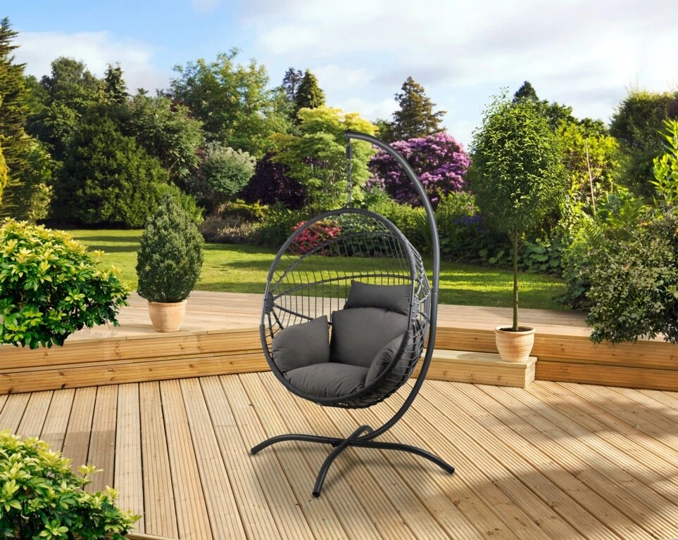 Garden chair swing luxury hot sale