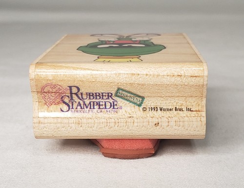 NEW Vintage LOONEY TUNES 90's Rubber Stamps on Wood 'STAMPEDE' **YOU CHOOSE** - Picture 8 of 21