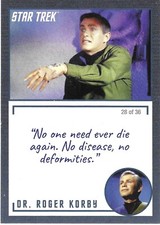 2020 STAR TREK TOS ARCHIVES & INSCRIPTIONS #21 Dr. Roger Korby Var.28 of 36