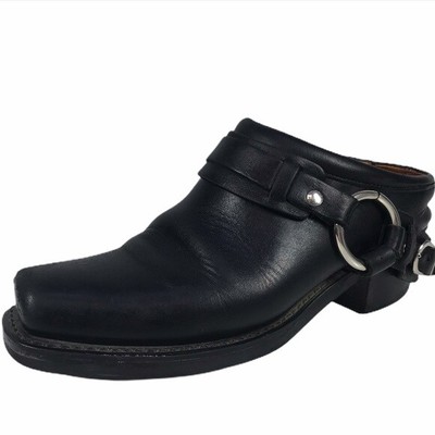 frye belted harness mule