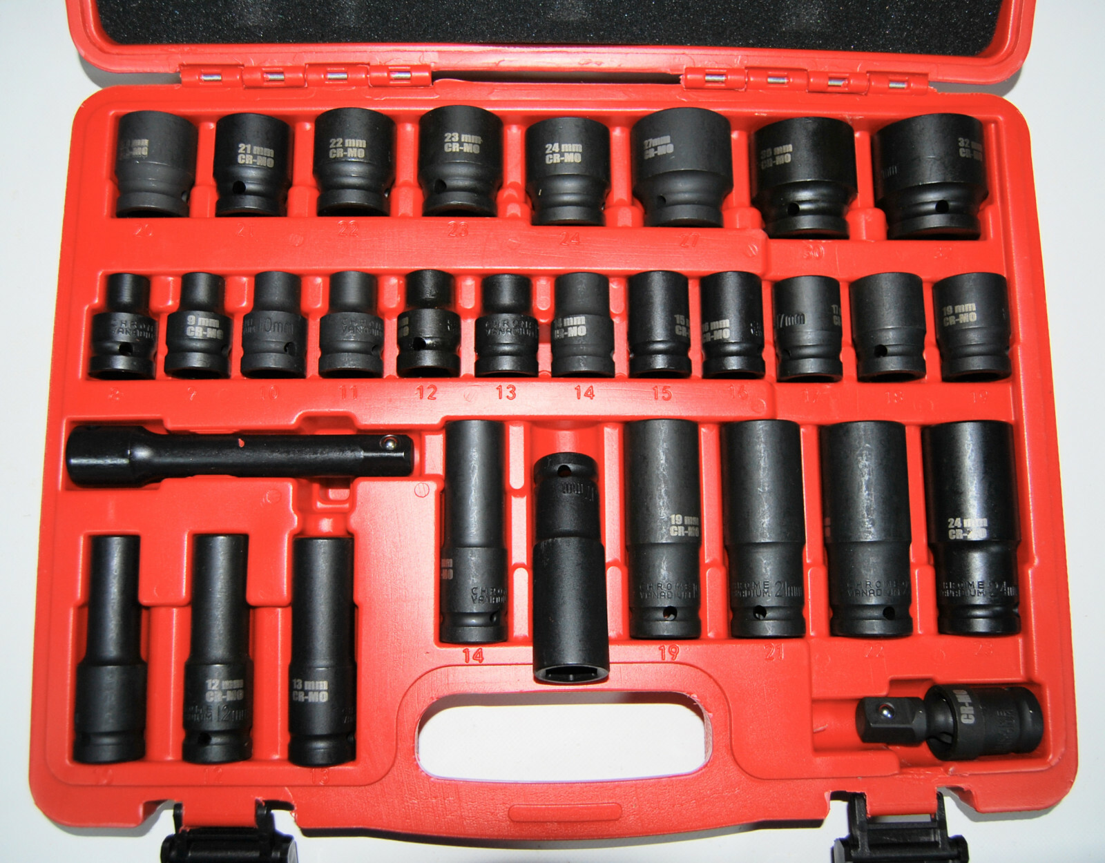 Kit Bussole ad Impatto 1/2 8-32mm 32pz Professionali per Gommisti