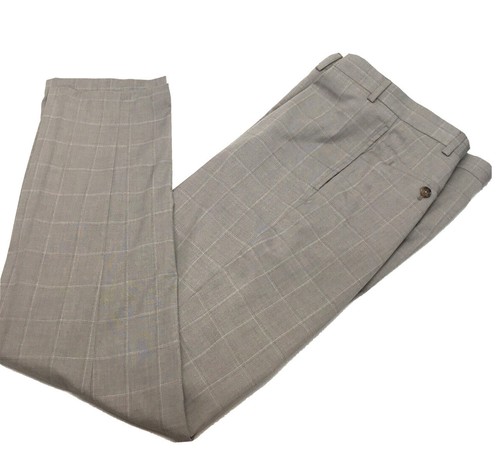 Ralph Lauren Ralph Slim Fit Flat Front Dress Pants, Tan, Size 42X32 - Bild 1 von 5