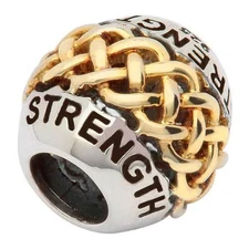 Sterling Silver Celtic Intricate Knot Work Bead