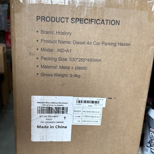HCALORY 12V 8KW Portable Diesel Air Parking Bunk Heater All-in-One W/bluetooth - Foto 5 di 7