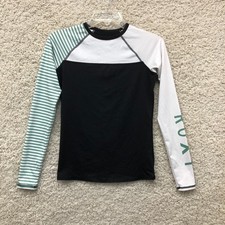Roxy Swim Top Shirt Small Adult Black Rash Gu...