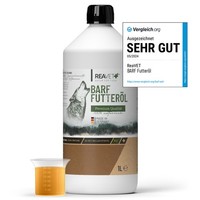 Reavet Barf FutteröL FüR Hunde 1L - Premium BarföL, Hund Barfen, Barf Zusatz