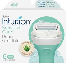 INTUITION Schick Refill, Razors for Women Sensitive Skin  Intuition Razor Bl...